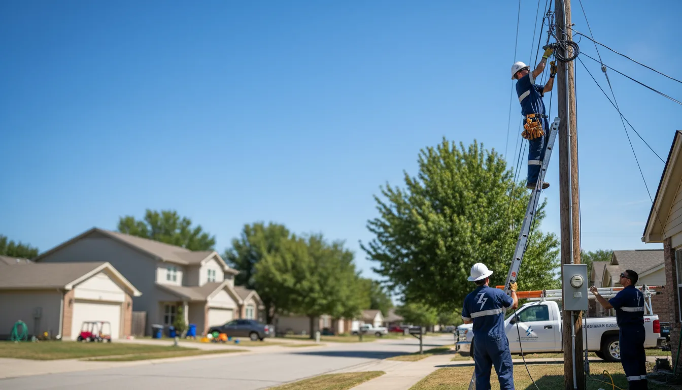 Residential electrician providing installation services in Cotton Valley, LA